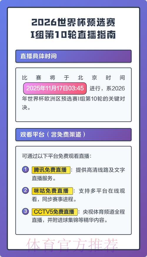 2026世界杯高清直播全指南！最佳观看渠道一览